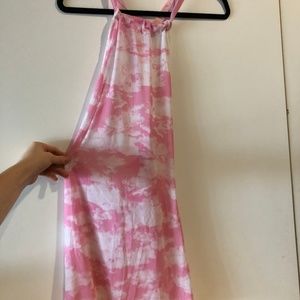Dolls kills pink cloud mesh dress